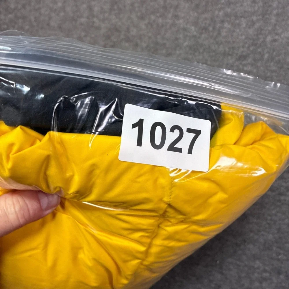 Vintage The North Face Nuptse 700 Puffer Vest Mens Small Yellow Black Gorpcore